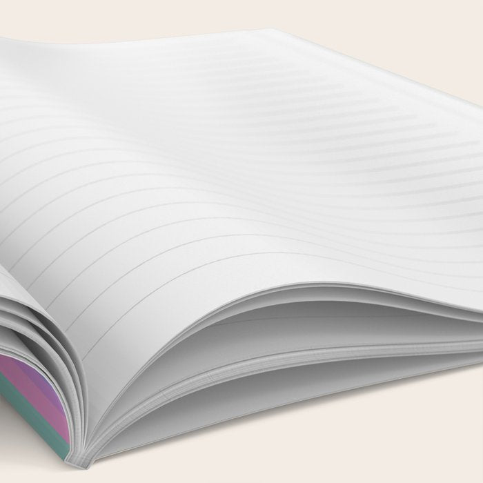 Mixed Stripes Pattern I Colorful Rainbow Notebook Gallery Image 2