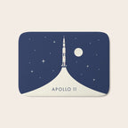Apollo 11 Space - Saturn Rocket B Bath Mat Gallery Image 1