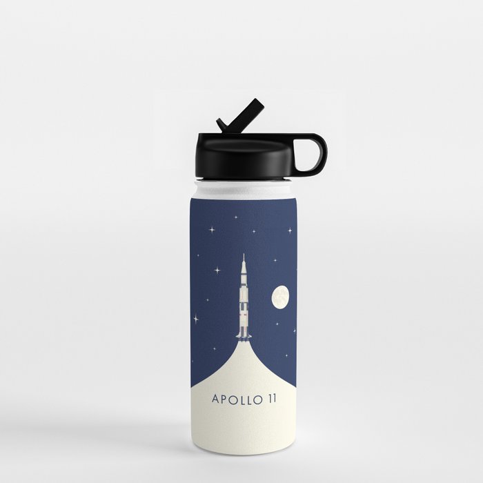 Apollo 11 Space - Saturn Rocket B Water Bottle Gallery Image 1