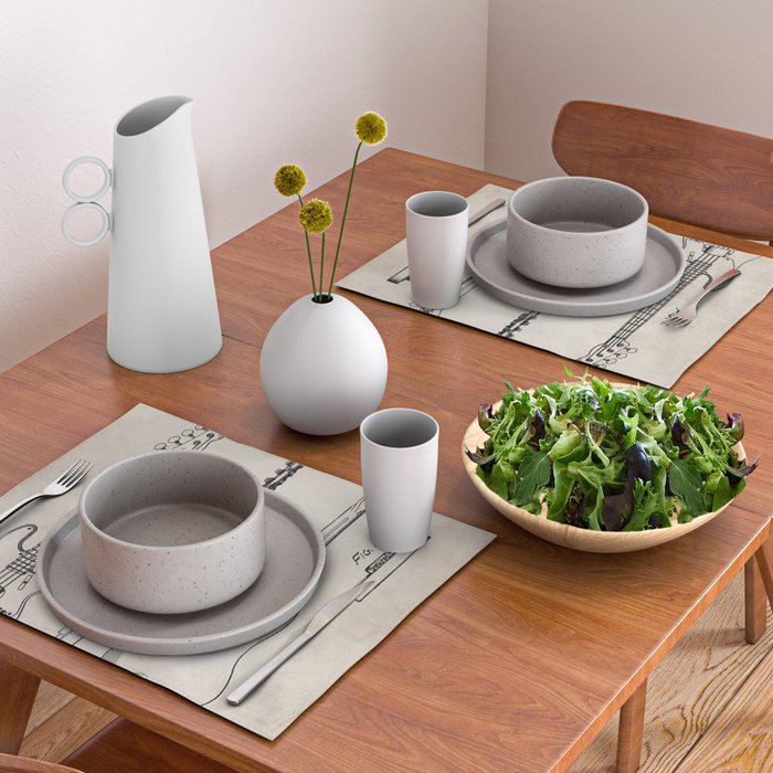 Bass Guitar Patent - Bass Guitarist Art - Antique Placemat Gallery Image 2