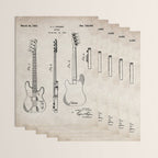 Bass Guitar Patent - Bass Guitarist Art - Antique Wrapping Paper Gallery Image 3