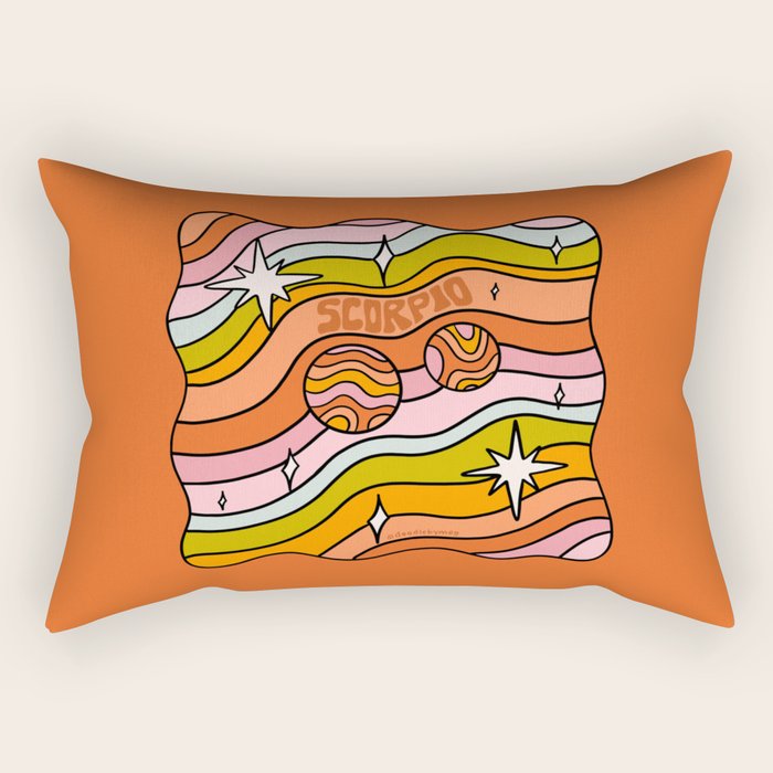 Scorpio Planet Rectangular Pillow Gallery Image 2