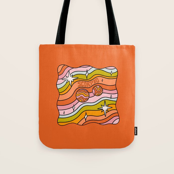Scorpio Planet Tote Bag Gallery Image 1