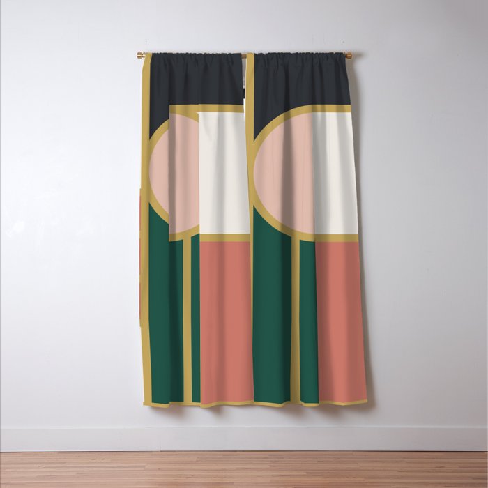 Maximalist Geometric 04B Window Curtain Gallery Image 3