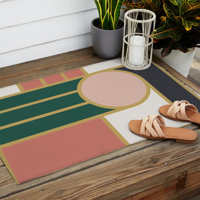 Maximalist Geometric 04B Outdoor Rug Gallery Image 2