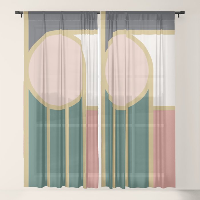 Maximalist Geometric 04B Window Curtain Gallery Image 17