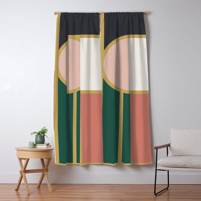 Maximalist Geometric 04B Window Curtain Gallery Image 5