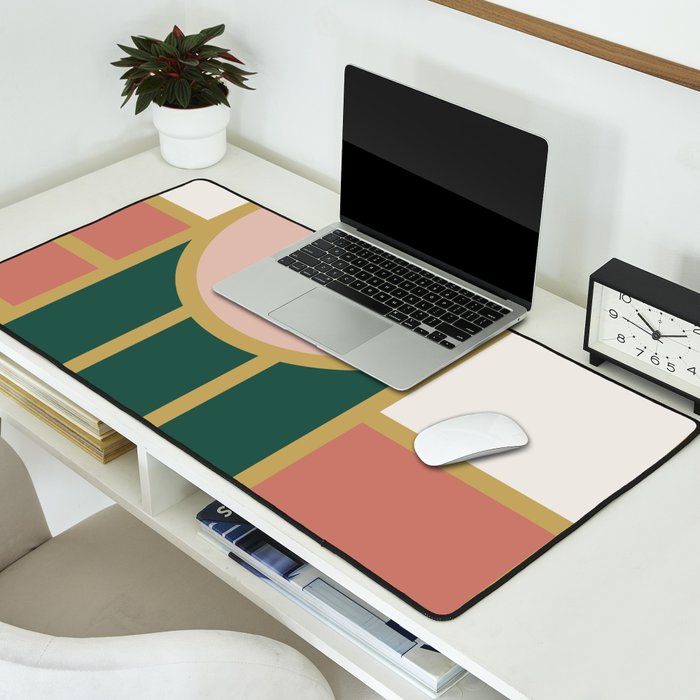 Maximalist Geometric 04B Desk Mat Gallery Image 2