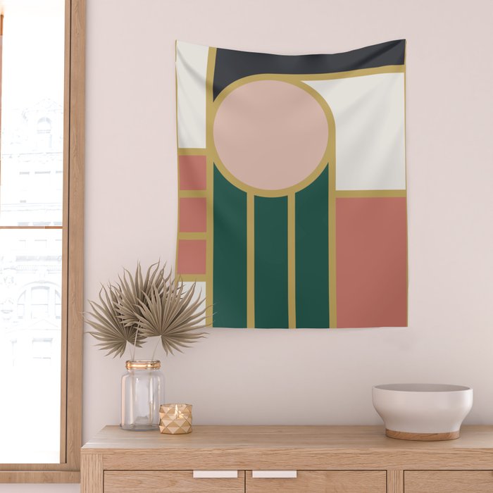 Maximalist Geometric 04B Wall Tapestry Gallery Image 2