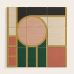 Maximalist Geometric 04B Wood Wall Art Gallery Image 1