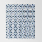 Watercolor Zellige Harmony Throw Blanket Gallery Image 2