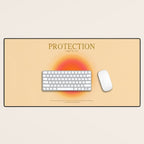 Gradient Angel Numbers: Angel Number 444 - Protection Desk Mat Gallery Image 1