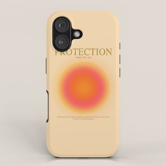 Gradient Angel Numbers: Angel Number 444 - Protection iPhone Case Gallery Image 1