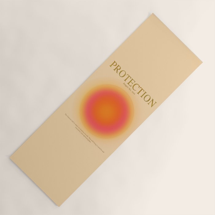 Gradient Angel Numbers: Angel Number 444 - Protection Yoga Mat Gallery Image 1