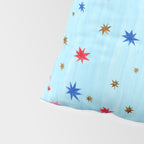 Celestial Star Twinkle in Sky Blue Watercolor Pillow Sham Gallery Image 4