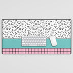Memphis Pattern 33 / 80s - 90s Retro Desk Mat Gallery Image 1