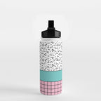 Memphis Pattern 33 / 80s - 90s Retro Water Bottle Gallery Image 2
