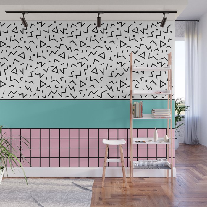 Memphis Pattern 33 / 80s - 90s Retro Wall Mural Gallery Image 1