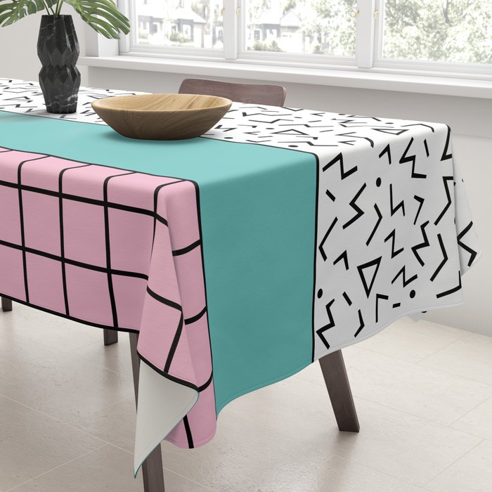 Memphis Pattern 33 / 80s - 90s Retro Tablecloth Gallery Image 3