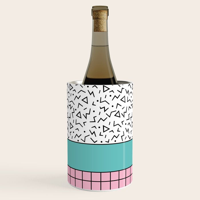 Memphis Pattern 33 / 80s - 90s Retro Wine Chiller Gallery Image 3