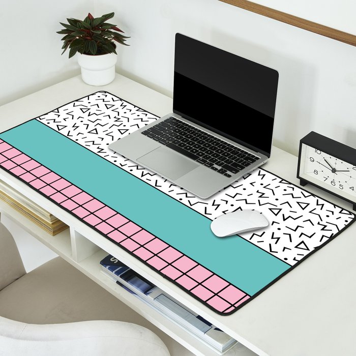 Memphis Pattern 33 / 80s - 90s Retro Desk Mat Gallery Image 2