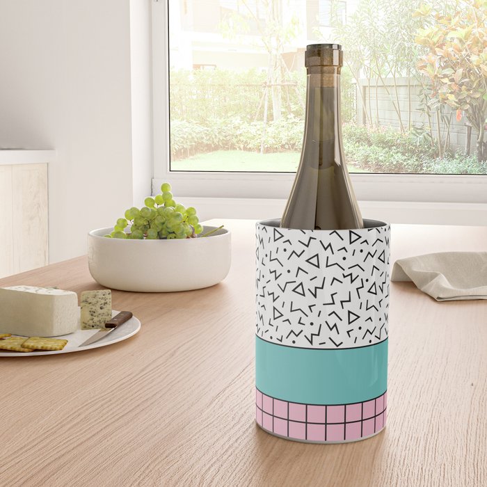 Memphis Pattern 33 / 80s - 90s Retro Wine Chiller Gallery Image 4