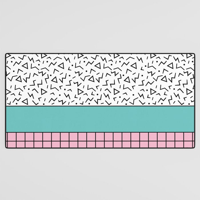 Memphis Pattern 33 / 80s - 90s Retro Desk Mat Gallery Image 3