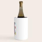 Do Something Today That Your Future Self Will Thank You For in Rainbow Watercolors Wine Chiller Gallery Image 3