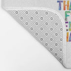 Do Something Today That Your Future Self Will Thank You For in Rainbow Watercolors Bath Mat Gallery Image 2