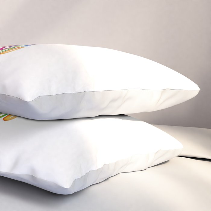 Do Something Today That Your Future Self Will Thank You For in Rainbow Watercolors Pillow Sham Gallery Image 3