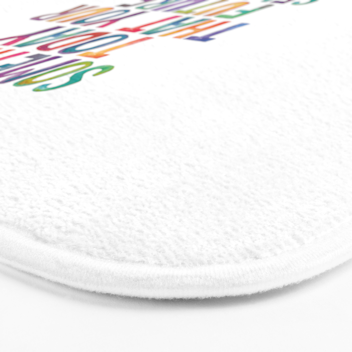 Do Something Today That Your Future Self Will Thank You For in Rainbow Watercolors Bath Mat Gallery Image 3