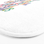Do Something Today That Your Future Self Will Thank You For in Rainbow Watercolors Bath Mat Gallery Image 3