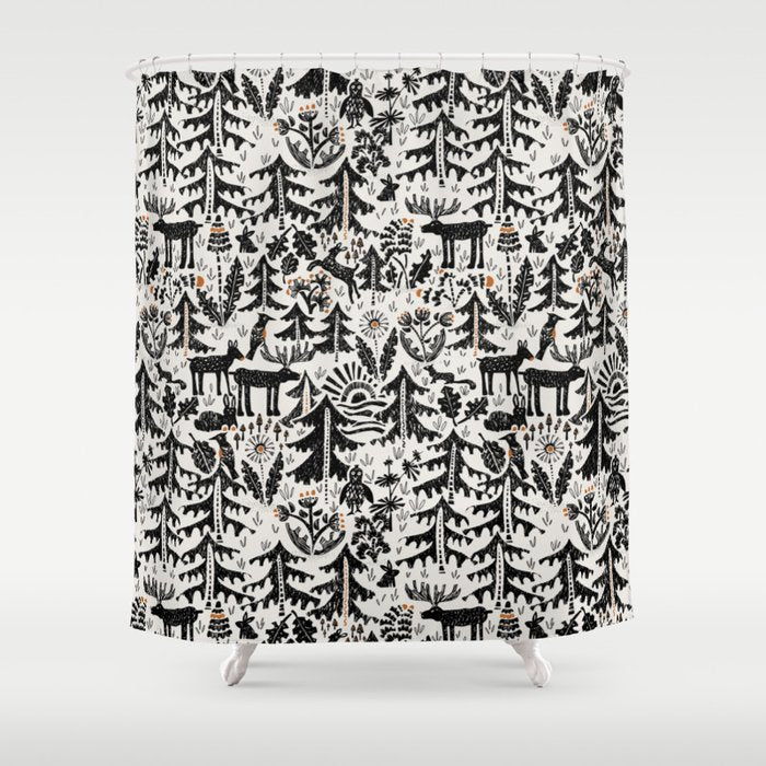 Black Forest light Shower Curtain Gallery Image 1