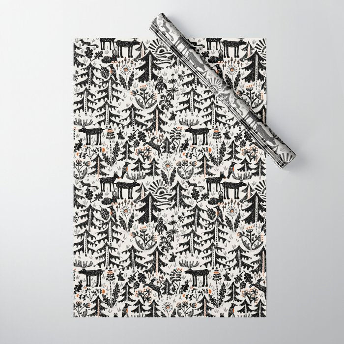 Black Forest light Wrapping Paper Gallery Image 1