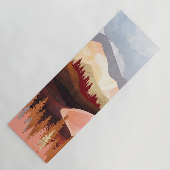 Mountain Forest Lake Yoga Mat Gallery Image 1