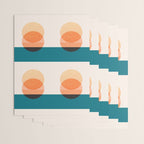 Abstraction_NEW_SUNSET_OCEAN_WAVE_POP_ART_Minimalism_0022D Wrapping Paper Gallery Image 3