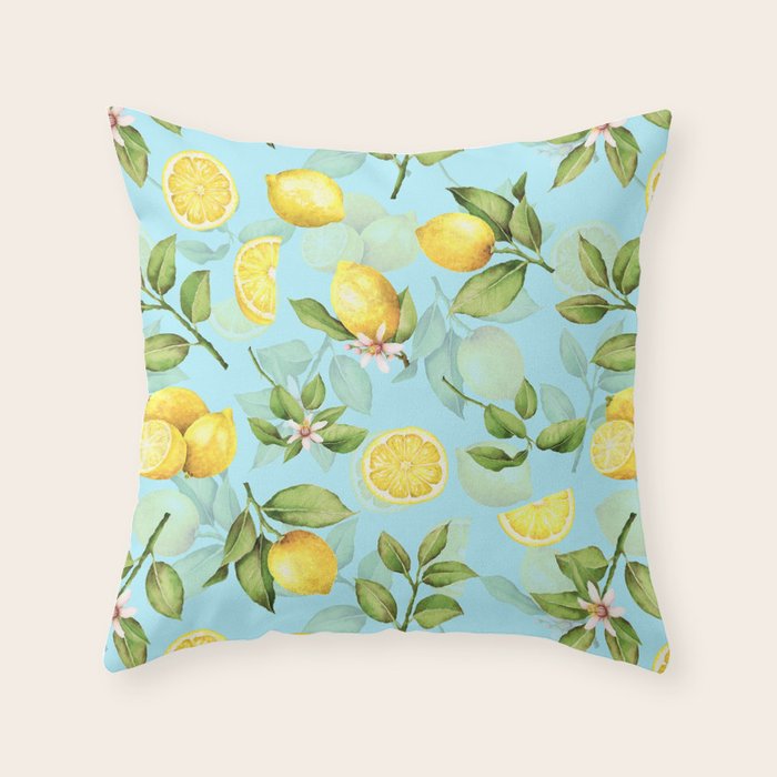 Vintage & Shabby Chic - Lemonade Throw Pillow Gallery Image 1