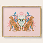 Cheetah Symmetry Serving Tray Gallery Image 1