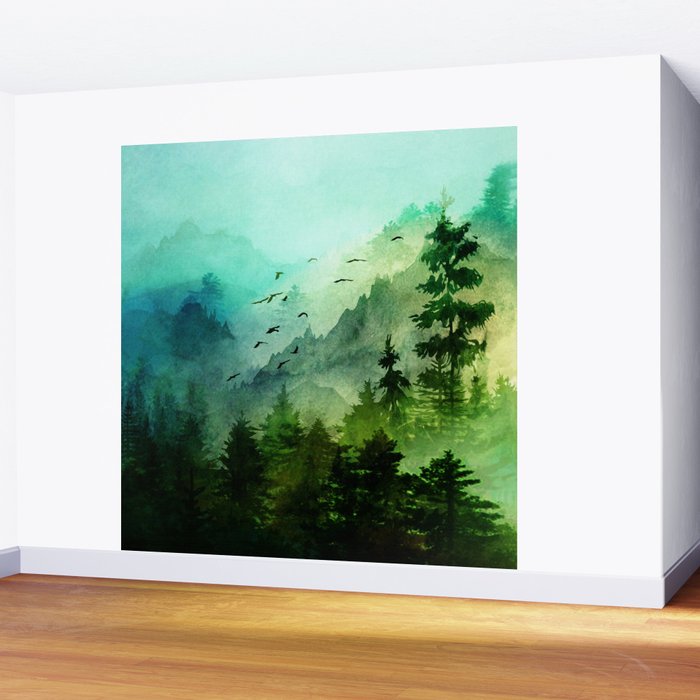 Mountain Morning Wall Mural Gallery Image 2