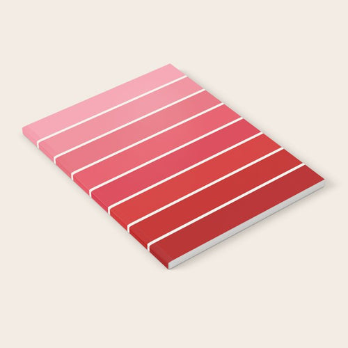 Gradient Arch Vi Pink And Red Mid Century Modern Rainbow Notebook Gallery Image 2