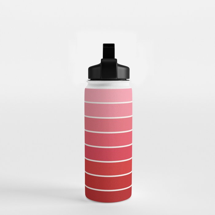 Gradient Arch VI Pink and Red Mid Century Modern Rainbow Water Bottle Gallery Image 2