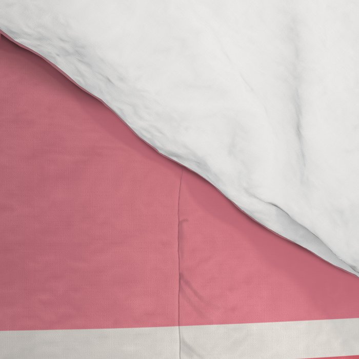 Gradient Arch VI Pink and Red Mid Century Modern Rainbow Comforter Gallery Image 4