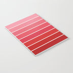 Gradient Arch VI Pink and Red Mid Century Modern Rainbow Notebook Gallery Image 3