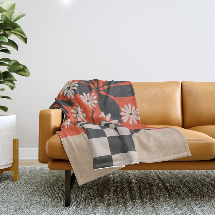 Daisy Daydreams 5 Throw Blanket Gallery Image 1