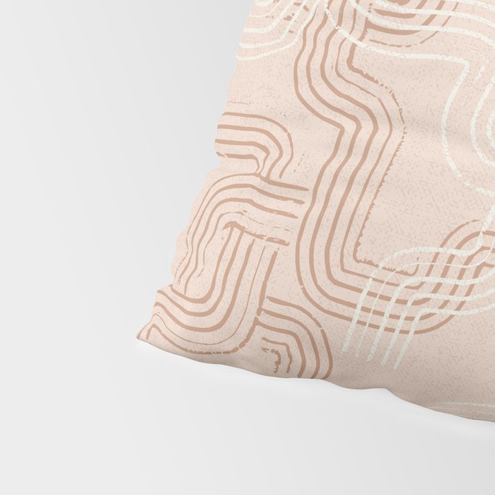 calming essentials traces pale mocha mousse Pillow Sham Gallery Image 4