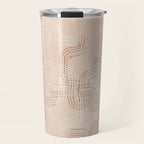 calming essentials traces pale mocha mousse Travel Mug Gallery Image 1