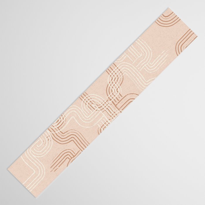 calming essentials traces pale mocha mousse Table Runner Gallery Image 3