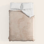 calming essentials traces pale mocha mousse Duvet Cover Gallery Image 6