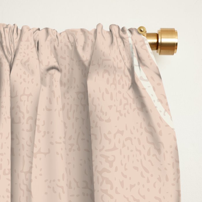 calming essentials traces pale mocha mousse Window Curtain Gallery Image 2