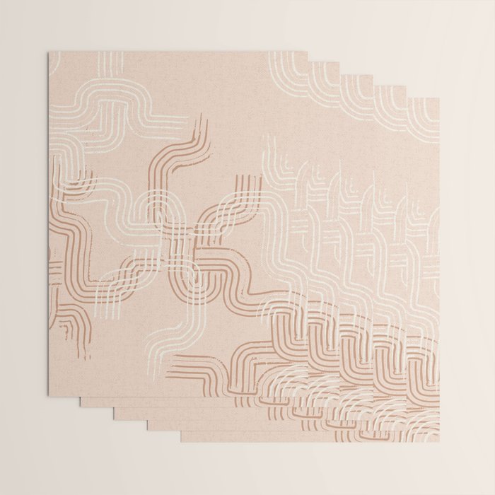 calming essentials traces pale mocha mousse Wrapping Paper Gallery Image 3